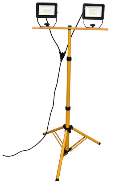 Doppel LED Strahler, 2 x 30 W, auf Stativ bis 1,63 m